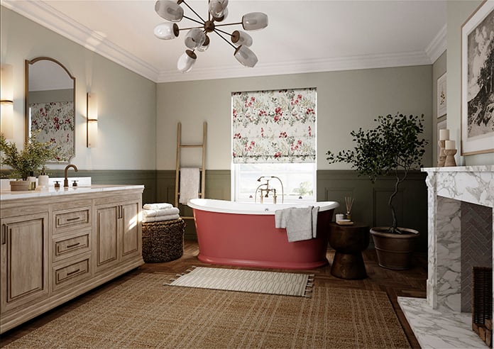 Wild Meadow, Ruby - Roman Blind - Image 7